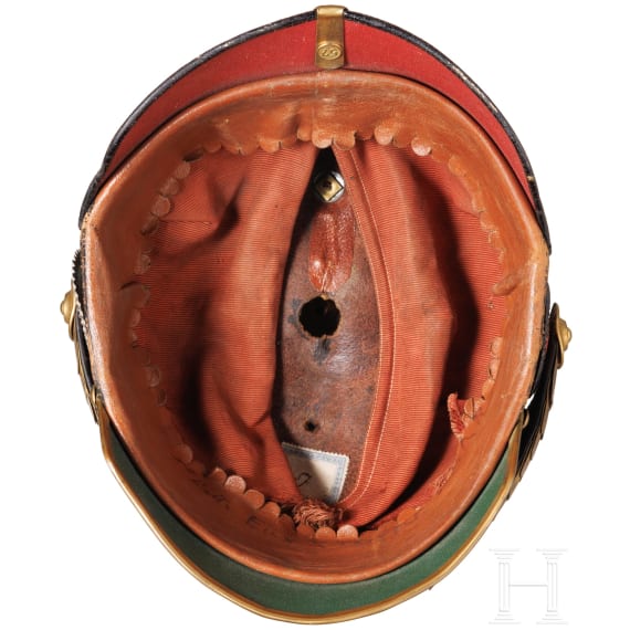 Helm f&uuml;r Mannschaften der Feldartillerie, um 1900