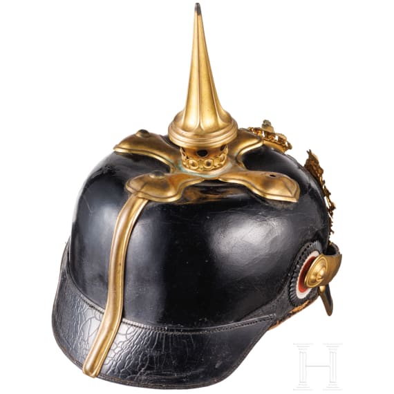 Helm f&uuml;r Mannschaften der Feldartillerie, um 1900