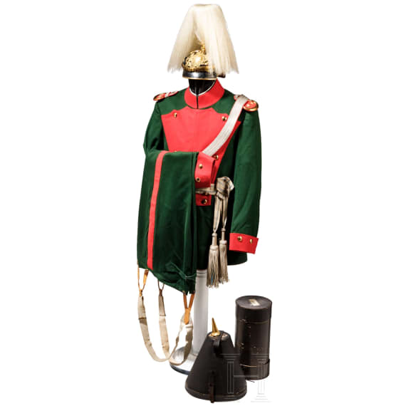 Uniformensemble f&uuml;r einen Rittmeister im K&ouml;niglich Bayerischen 5. Chevaulegers-Regiment "Erzherzog Friedrich von &Ouml;sterreich", um 1900
