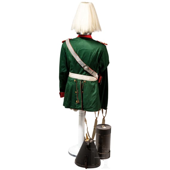 Uniformensemble f&uuml;r einen Rittmeister im K&ouml;niglich Bayerischen 5. Chevaulegers-Regiment "Erzherzog Friedrich von &Ouml;sterreich", um 1900