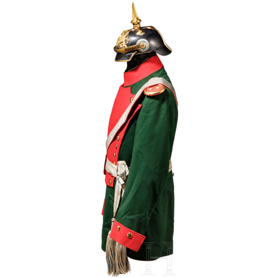 Uniformensemble f&uuml;r einen Rittmeister im K&ouml;niglich Bayerischen 5. Chevaulegers-Regiment "Erzherzog Friedrich von &Ouml;sterreich", um 1900
