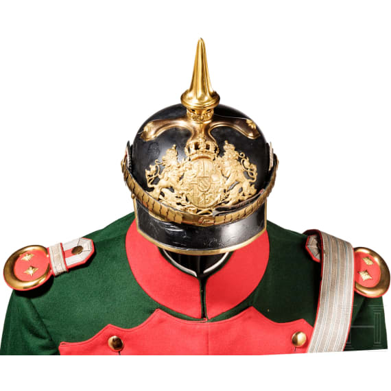 Uniformensemble f&uuml;r einen Rittmeister im K&ouml;niglich Bayerischen 5. Chevaulegers-Regiment "Erzherzog Friedrich von &Ouml;sterreich", um 1900