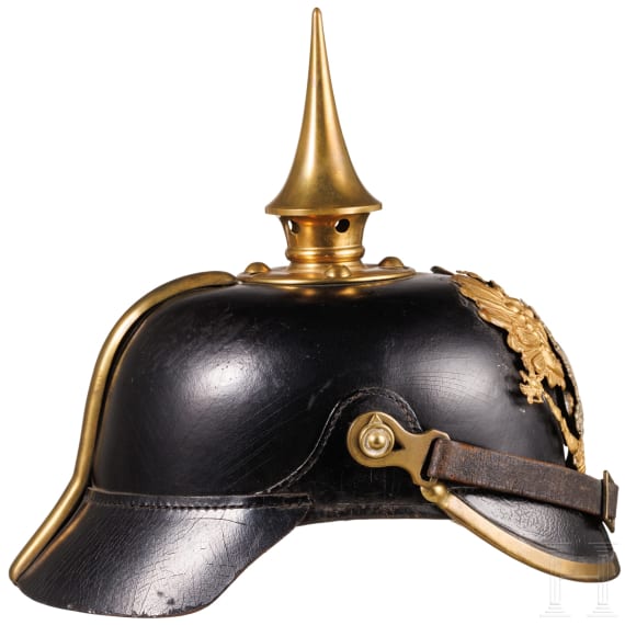 Helm f&uuml;r Mannschaften im Braunschweigischen Infanterie-Regiment Nr. 92, datiert 1894