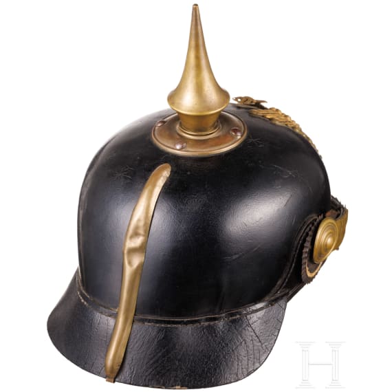 Helm f&uuml;r Mannschaften/Unteroffiziere im Braunschweigischen Infanterie-Regiment Nr. 92, ab 1912