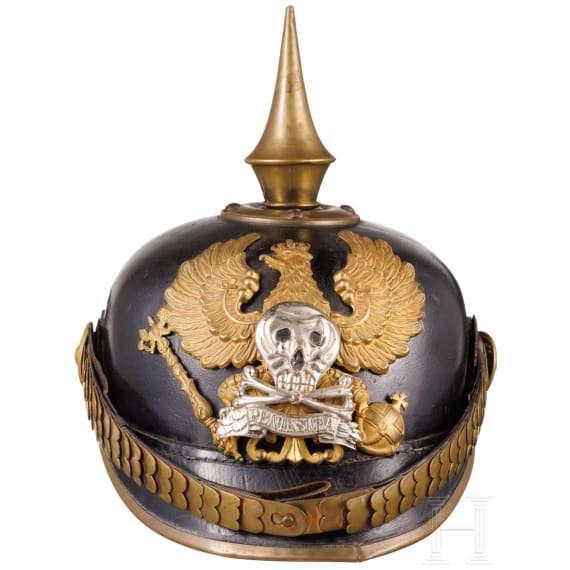 Helm f&uuml;r Mannschaften/Unteroffiziere im Braunschweigischen Infanterie-Regiment Nr. 92, ab 1912