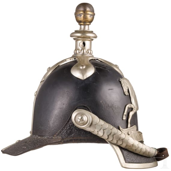 Helm f&uuml;r Mannschaften der Artillerie, um 1847 - 1859