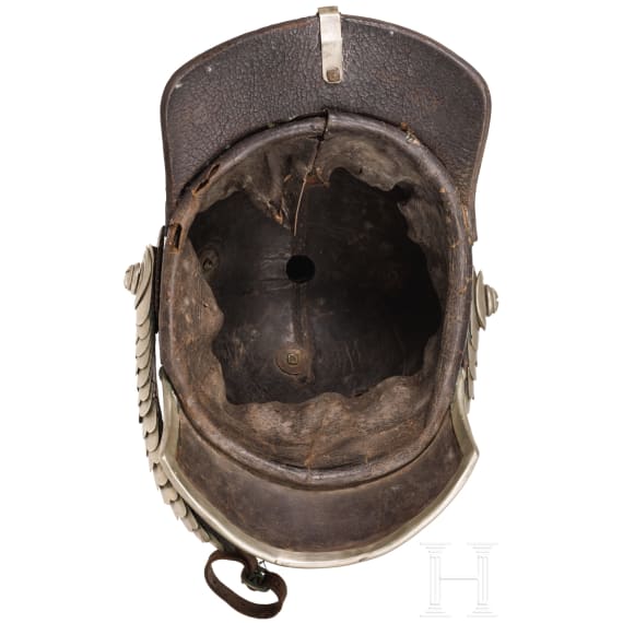 Helm f&uuml;r Mannschaften der Artillerie, um 1847 - 1859