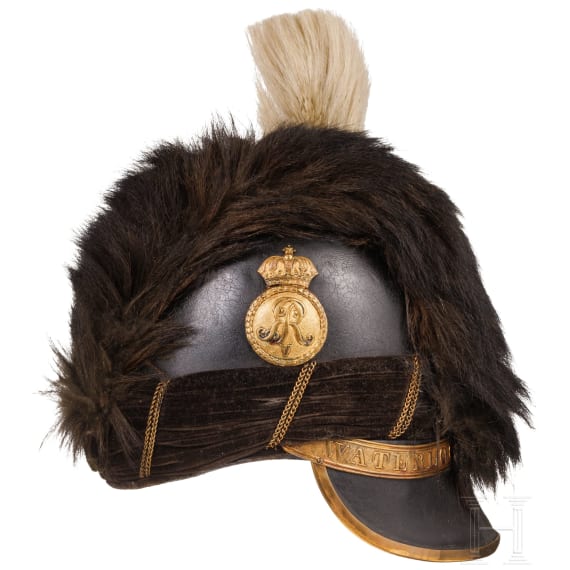 Helm f&uuml;r Angeh&ouml;rige der berittenen Truppen, 1851 - 1866