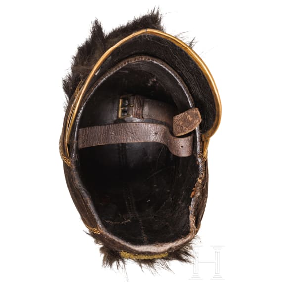 Helm f&uuml;r Angeh&ouml;rige der berittenen Truppen, 1851 - 1866