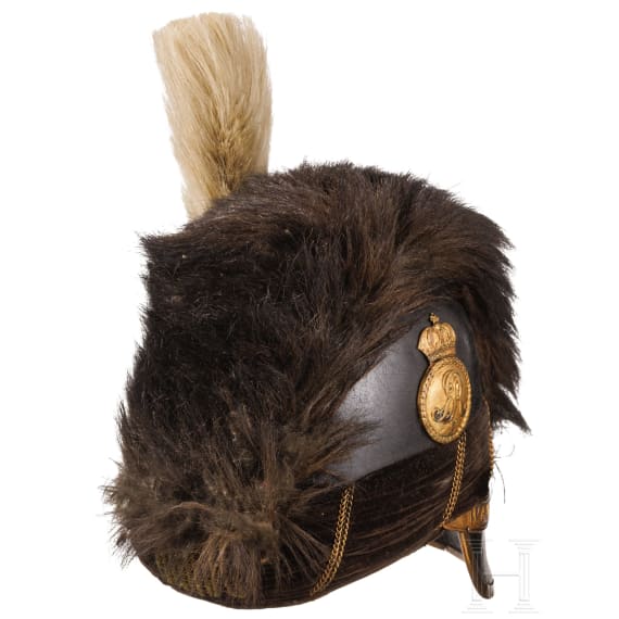 Helm f&uuml;r Angeh&ouml;rige der berittenen Truppen, 1851 - 1866