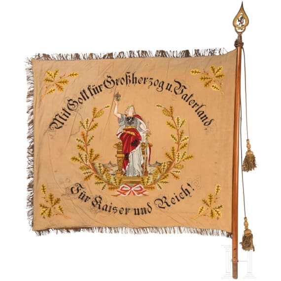 Fahne eines hessischen Kriegervereines