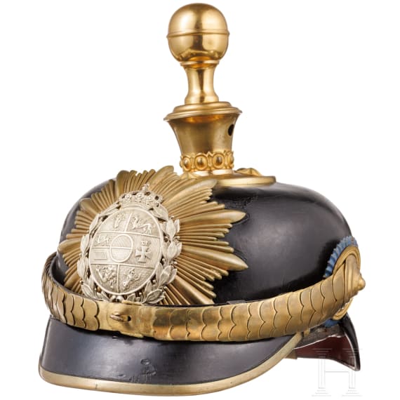 Helm f&uuml;r Offiziere im Feldartillerie-Regiment Nr. 60, um 1910