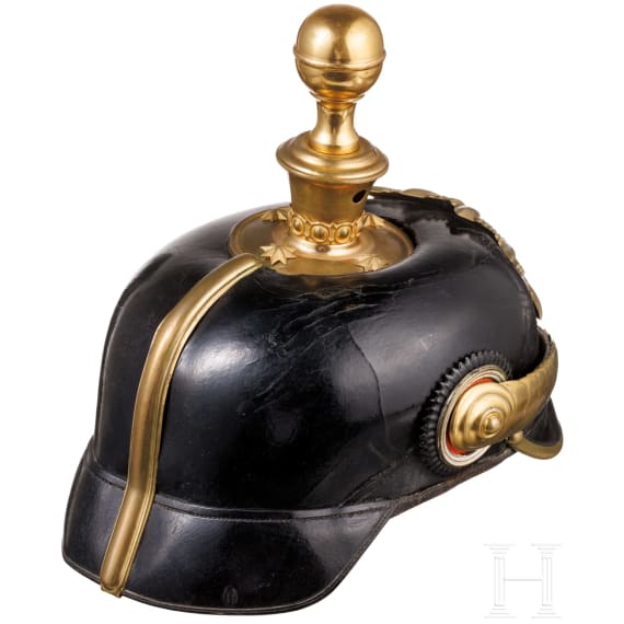 Helm f&uuml;r Offiziere im Feldartillerie-Regiment Nr. 60, um 1910