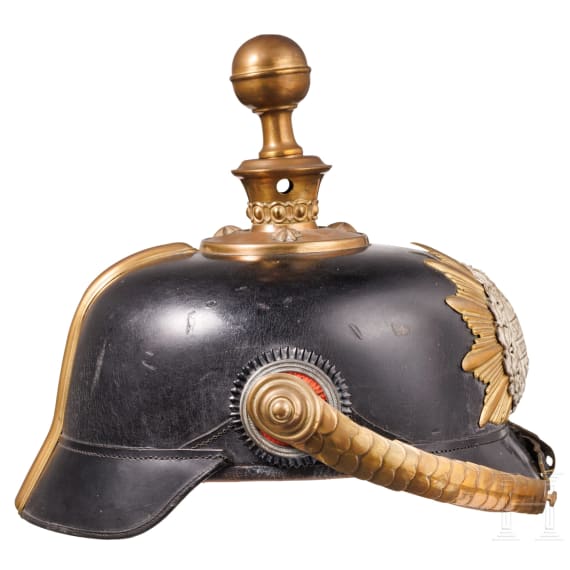 Helm f&uuml;r Offiziere im Gro&szlig;herzoglich-Mecklenburgischen Feldartillerie-Regiment Nr. 60, um 1910