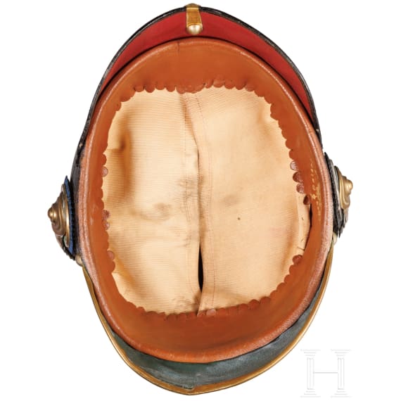 Helm f&uuml;r Offiziere im Gro&szlig;herzoglich-Mecklenburgischen Feldartillerie-Regiment Nr. 60, um 1910