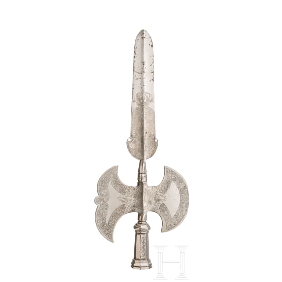 K&ouml;nig Friedrich I. (1701 - 1713) - Doppel-Helmbarte der k&ouml;niglichen Garde