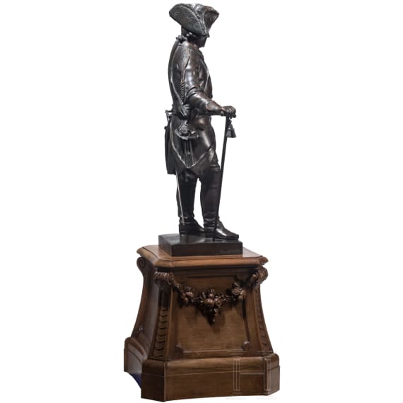 K&ouml;nig Friedrich II. von Preu&szlig;en - monumentale Ganzfigur von Schadow, um 1900
