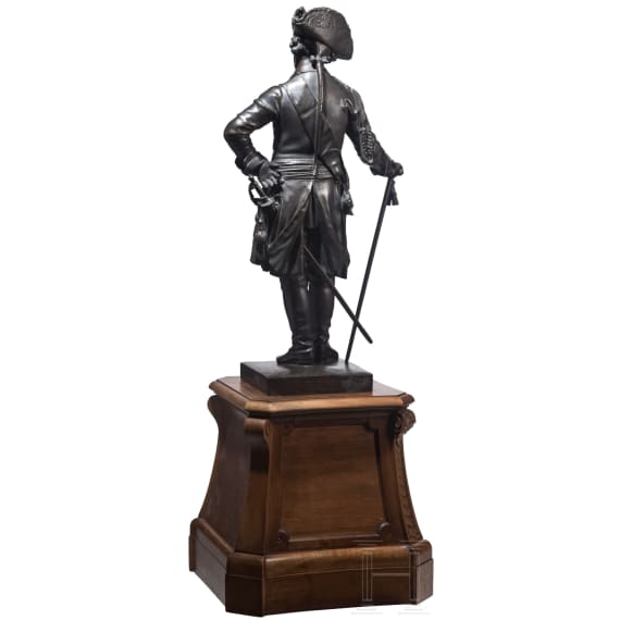 K&ouml;nig Friedrich II. von Preu&szlig;en - monumentale Ganzfigur von Schadow, um 1900