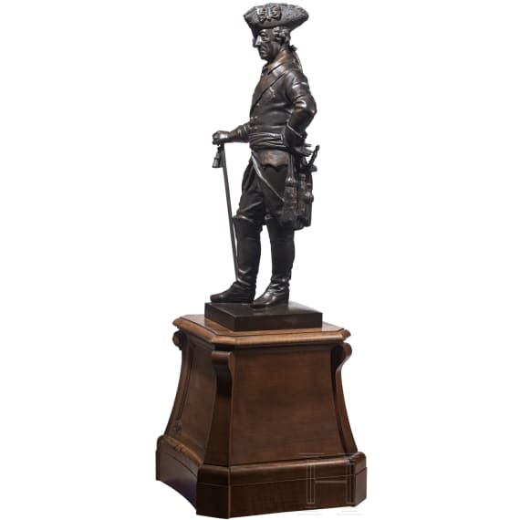 K&ouml;nig Friedrich II. von Preu&szlig;en - monumentale Ganzfigur von Schadow, um 1900