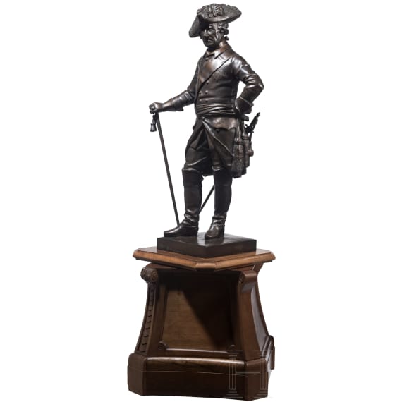 K&ouml;nig Friedrich II. von Preu&szlig;en - monumentale Ganzfigur von Schadow, um 1900