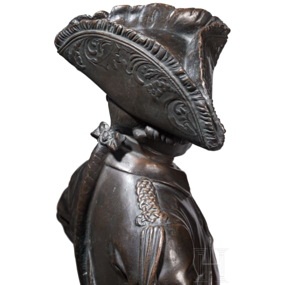 K&ouml;nig Friedrich II. von Preu&szlig;en - monumentale Ganzfigur von Schadow, um 1900