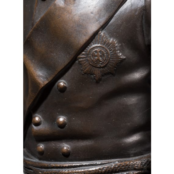 K&ouml;nig Friedrich II. von Preu&szlig;en - monumentale Ganzfigur von Schadow, um 1900