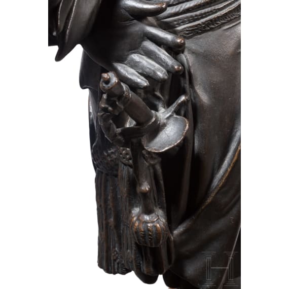 K&ouml;nig Friedrich II. von Preu&szlig;en - monumentale Ganzfigur von Schadow, um 1900