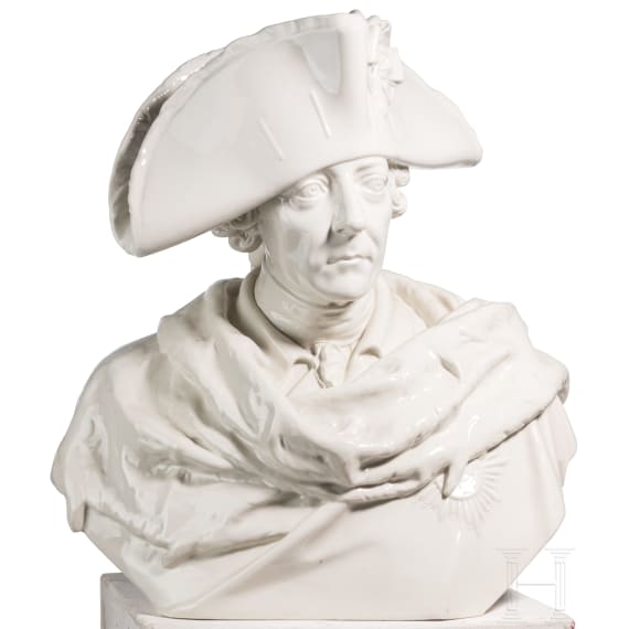 Monumentale Portraitb&uuml;ste von Friedrich dem Gro&szlig;en ("Alter Fritz"), Christian Daniel Rauch (Entwurf), KPM, 1914 - 1918
