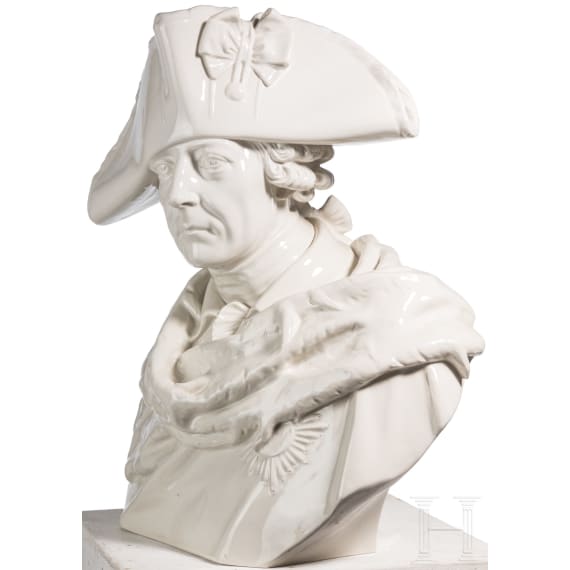 Monumentale Portraitb&uuml;ste von Friedrich dem Gro&szlig;en ("Alter Fritz"), Christian Daniel Rauch (Entwurf), KPM, 1914 - 1918