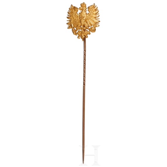 Kaiserin Auguste Viktoria (1858 - 1921) - Goldene Geschenknadel im Etui