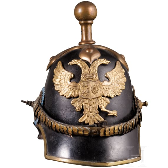 Helm f&uuml;r Mannschaften/Unteroffiziere der Artillerie, Schleswig-Holstein, um 1850 - 1860