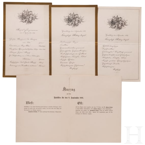 Gro&szlig;admiral Paolo Thaon di Revel (1859 - 1948) - Dokumente &uuml;ber das deutsche Kaiserman&ouml;ver 1897 aus dem Nachlass des damaligen Korvettenkapit&auml;ns und Fl&uuml;geladjutanten von K&ouml;nig Umberto I.