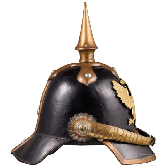 A helmet for enlisted men of the infantry, Schleswig-Holstein, circa 1848
