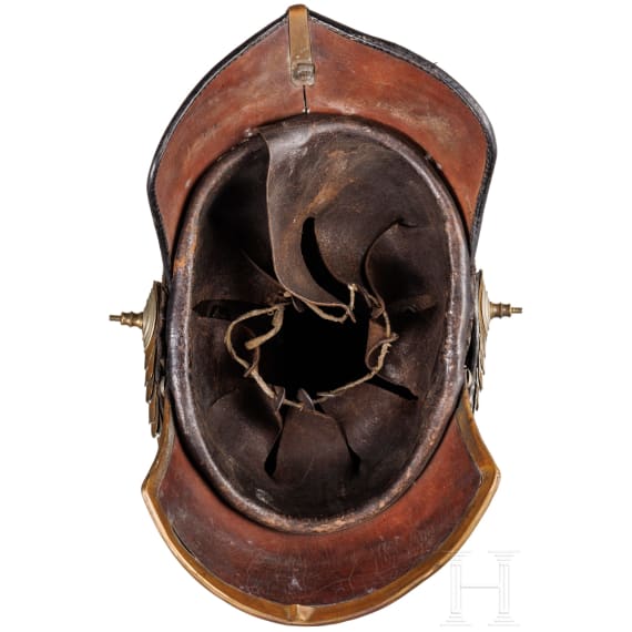 A helmet for enlisted men of the infantry, Schleswig-Holstein, circa 1848