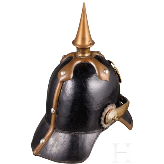 A helmet for enlisted men of the infantry, Schleswig-Holstein, circa 1848
