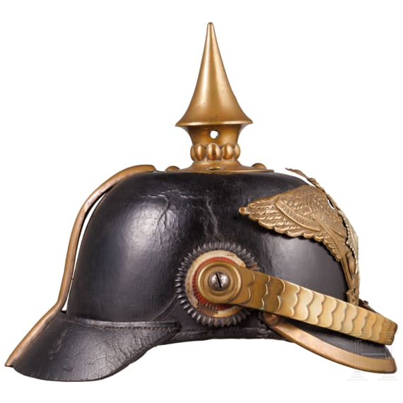 A helmet for men of the infantry guard, circa 1900