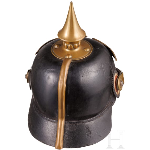 A helmet for men of the infantry guard, circa 1900