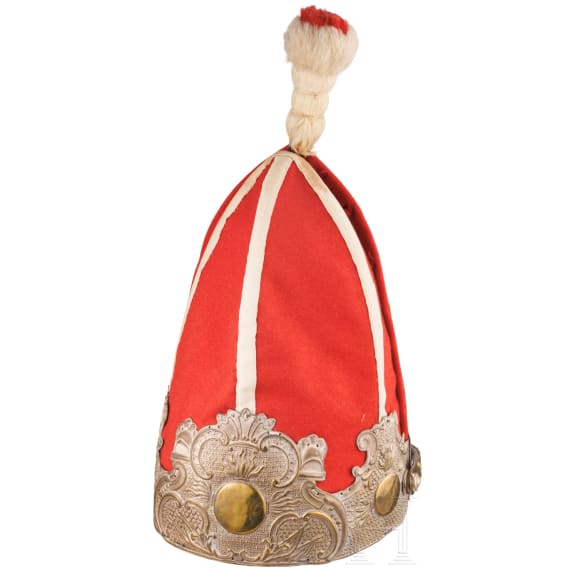 A Grenadier cap for men in the 1st Guards Regiment on foot, worn from 1897 onwards