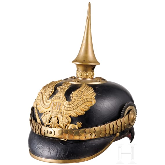A helmet for line infantry officers, circa 1900