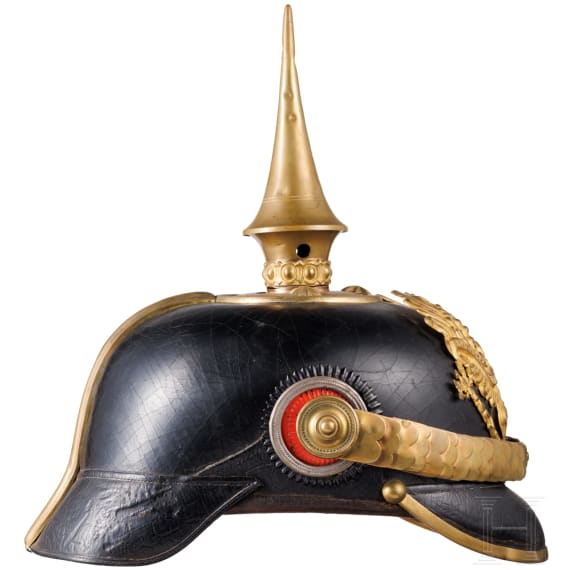 A helmet for line infantry officers, circa 1900
