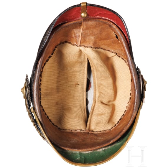 A helmet for line infantry officers, circa 1900