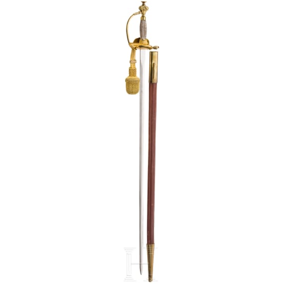 An old style small sword for officers of the infantry, 20th century