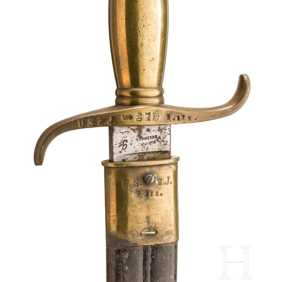 An infantry fascine knife M 1852