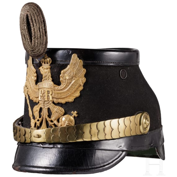 A shako for an officer of the Jaeger Battalions No. 1, 3 - 9, circa 1910