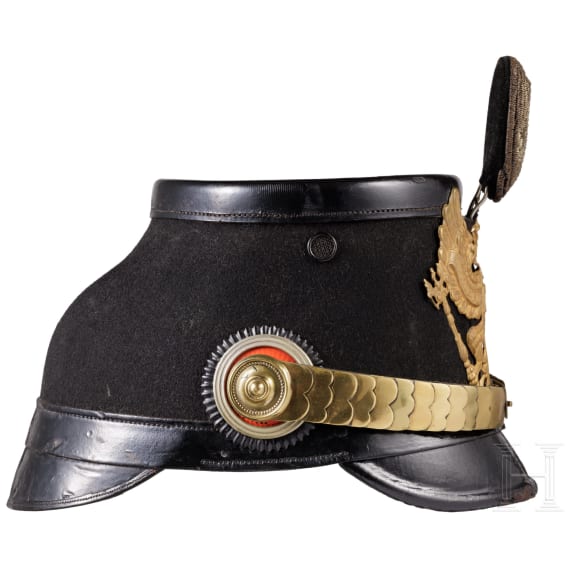 A shako for an officer of the Jaeger Battalions No. 1, 3 - 9, circa 1910