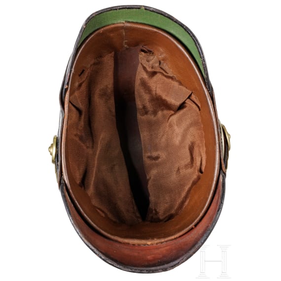 A shako for an officer of the Jaeger Battalions No. 1, 3 - 9, circa 1910
