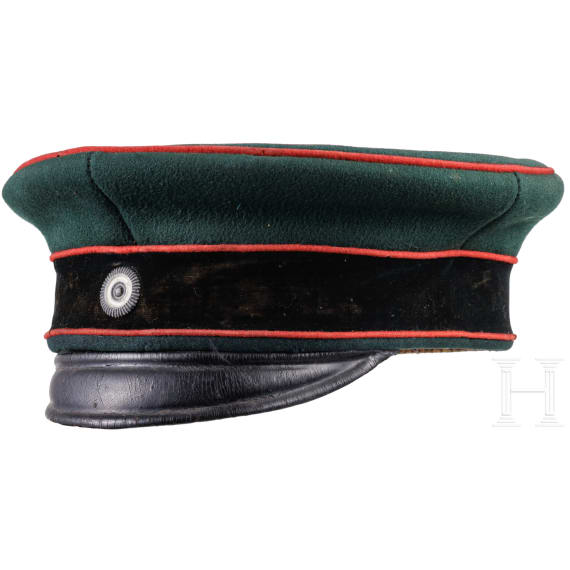 A visor cap for non-commissioned officers of the Guards Rifle Battalion, circa 1890