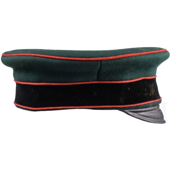 A visor cap for non-commissioned officers of the Guards Rifle Battalion, circa 1890