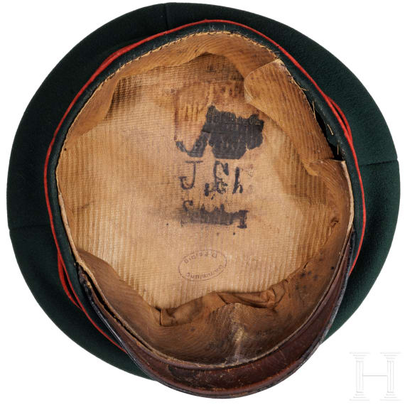 A visor cap for non-commissioned officers of the Guards Rifle Battalion, circa 1890