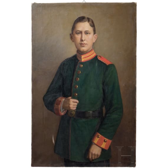 A portrait of a one-year volunteer in the Garde Jaeger Battalion, circa 1900